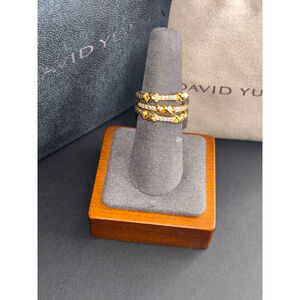 David Yurman Twisted Gold Rings 18k